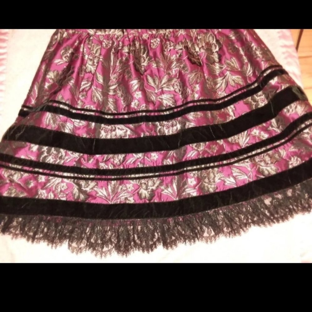 Nanette Lepore Brocade Skirt EUC